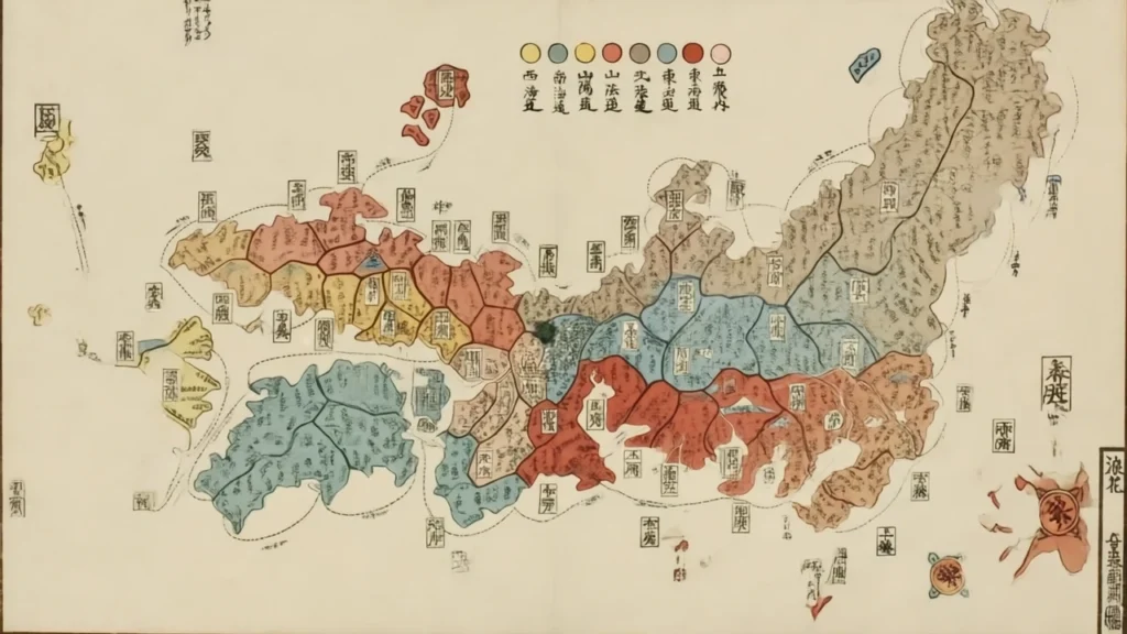 نقشه ژاپن فئودالی