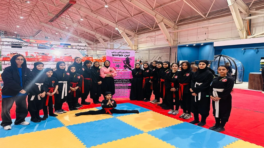 تجهیزات ورزشی و لباس‌های رزمی نینجوتسو ایران در غرفه