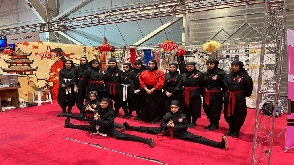 حضور گروه نینجای فارس و اجرای نینجوتسو ایران در نمایشگاه بین‌المللی شیراز